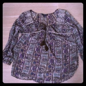 America Eagle sheer top